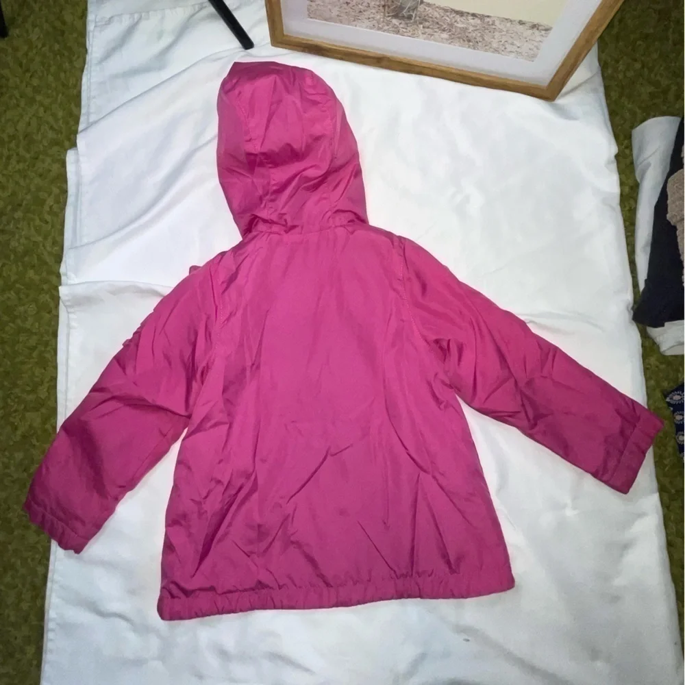 Girls Carters size 4T pink unicorn zip up jacket